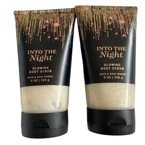 Bath & Body Works INTO THE NIGHT Glowing Body Scrub 8 oz Lot of 2